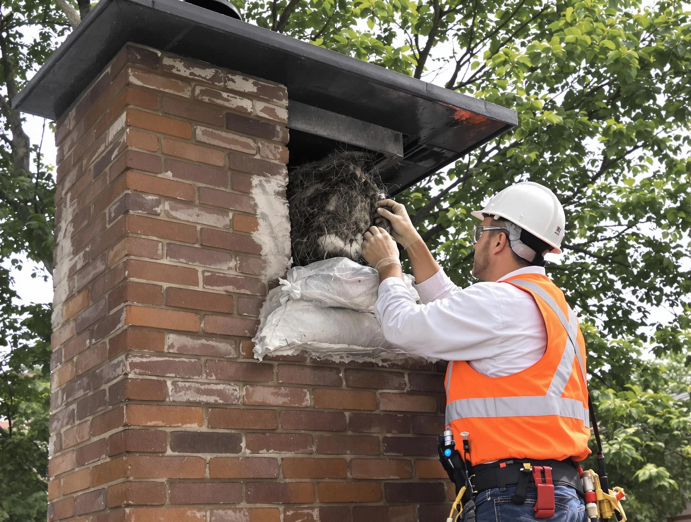 Humane removal of debris and animals by Holly Springs Chimney Sweep in Holly Springs, GA