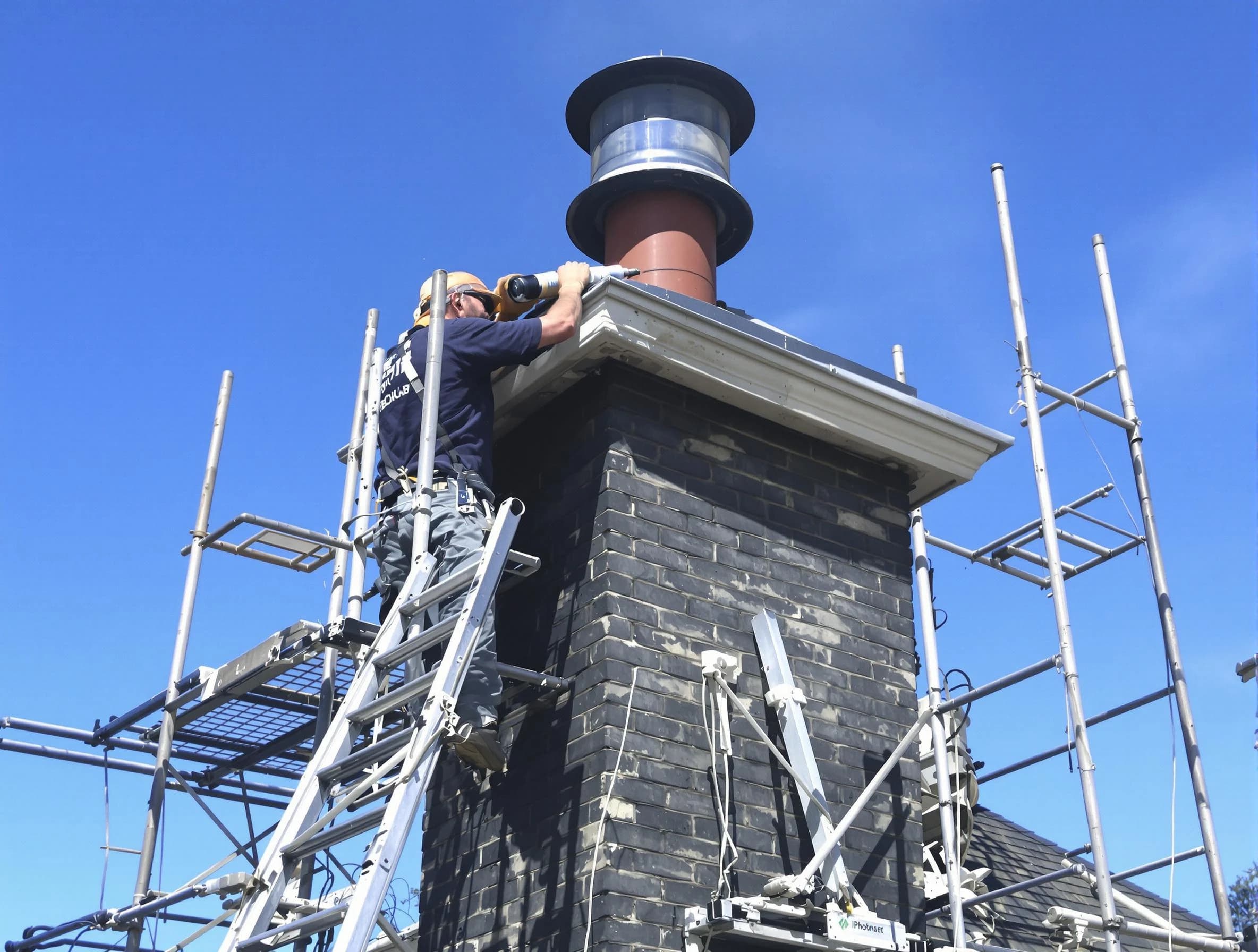 Sturdy chimney crown finished by Holly Springs Chimney Sweep in Holly Springs, GA