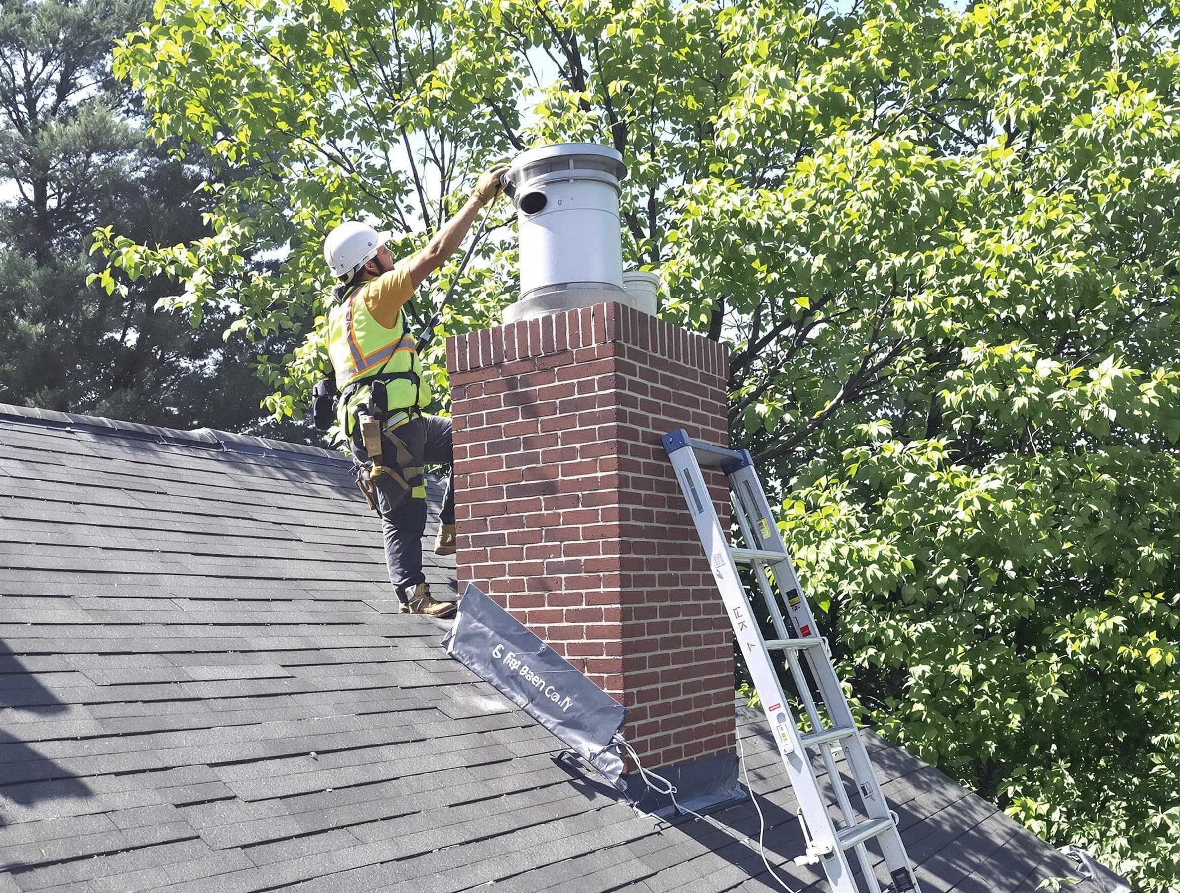 Chimney liner inspection by Holly Springs Chimney Sweep in Holly Springs, GA