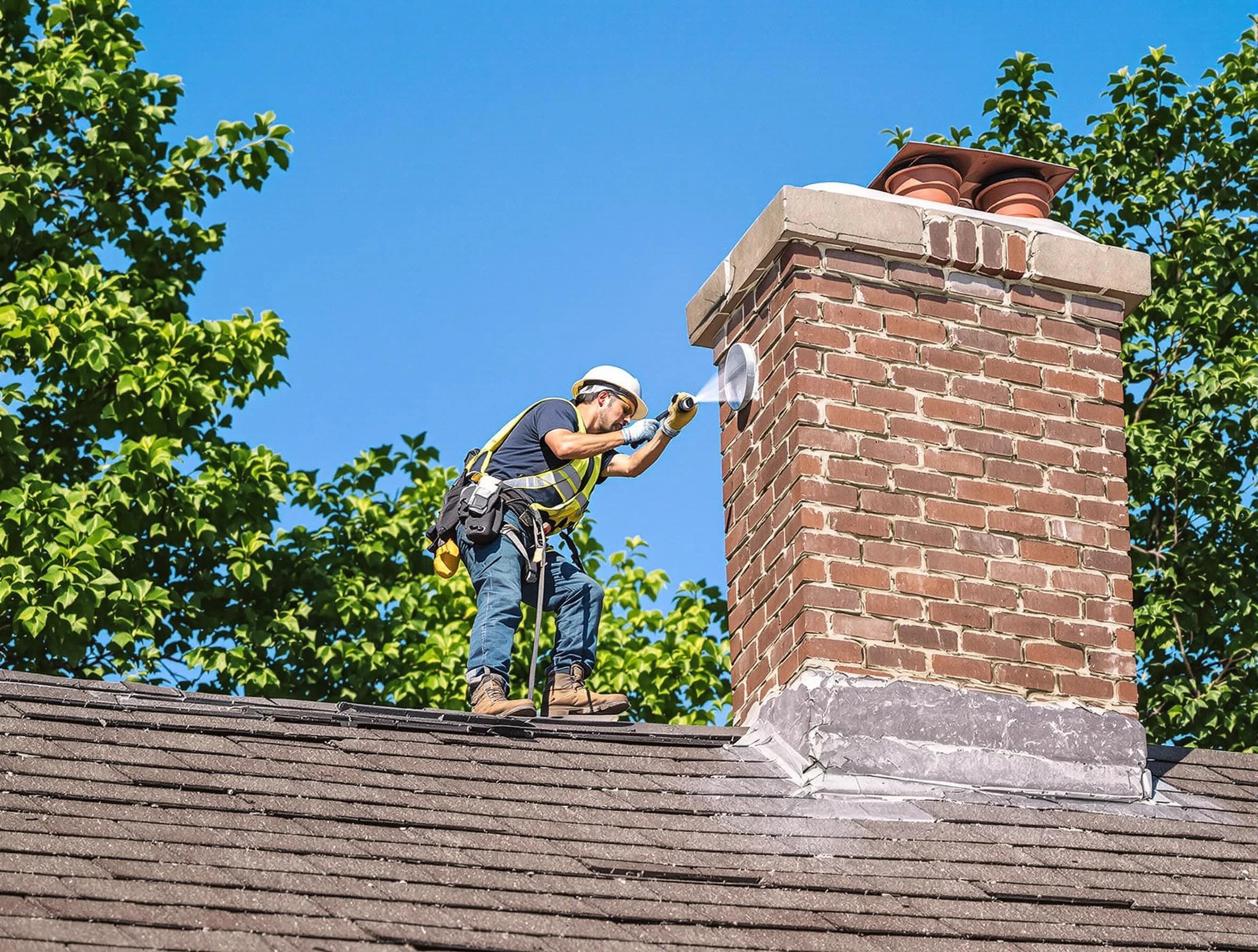 Holly Springs Chimney Sweep performing an inspection with advanced tools in Holly Springs, GA