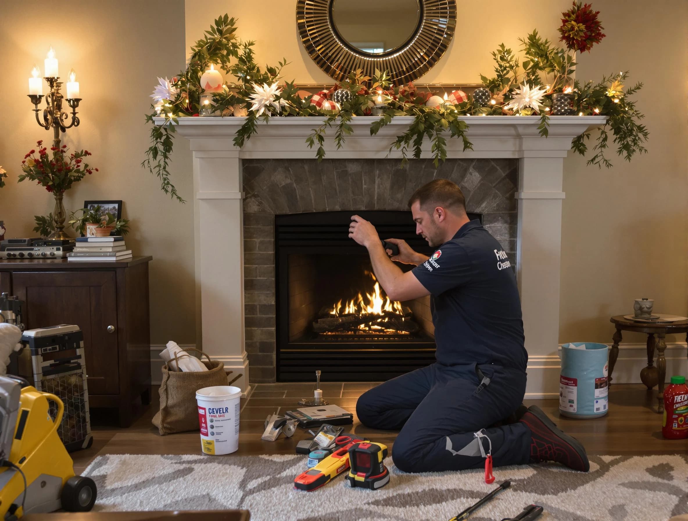 Holly Springs Chimney Sweep offering fireplace maintenance services in Holly Springs, GA