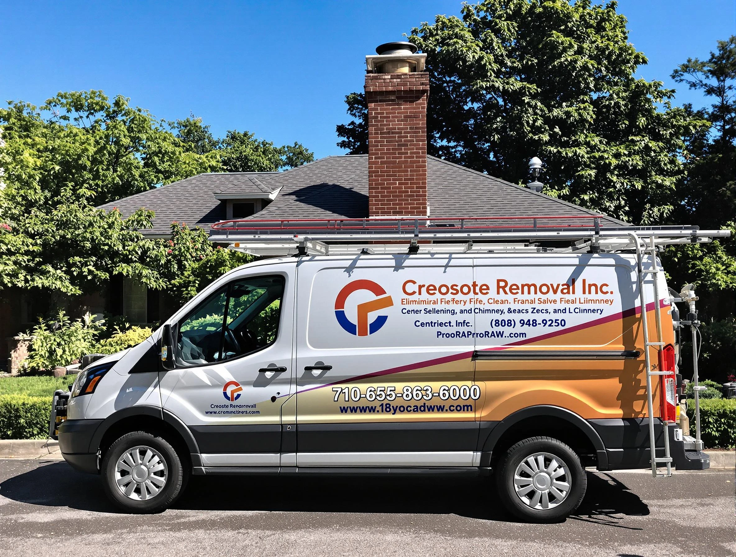Holly Springs Chimney Sweep technician removing creosote safely in Holly Springs, GA